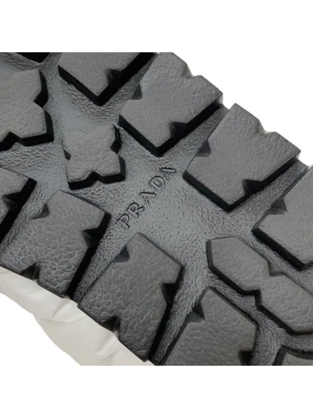 Prada Boots Short Snow Shoes Logo Nylon White - Picture 9 of 11